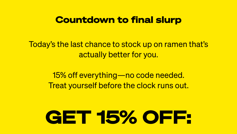 countdown to final slurp