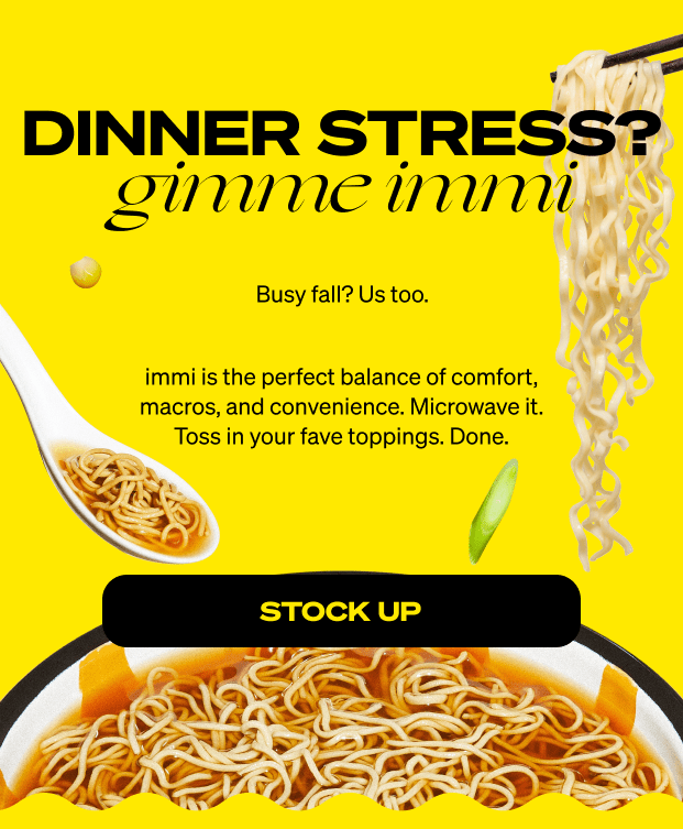 Dinner Stress? Gimme immi