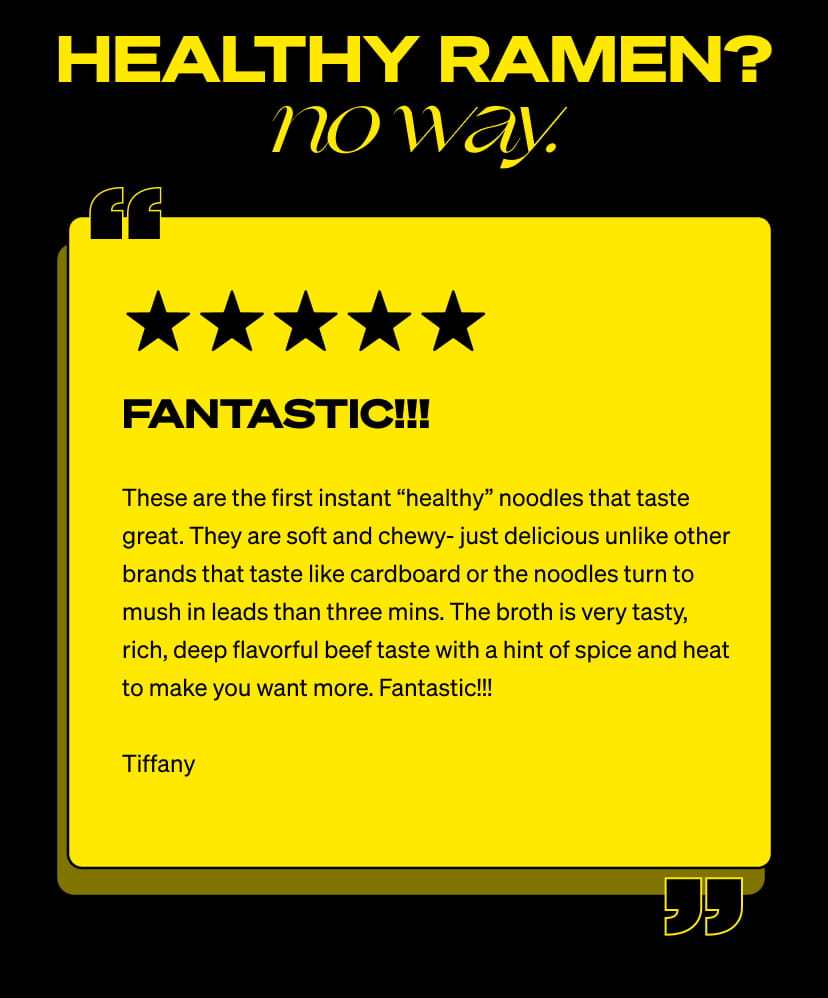 Healthy Ramen? No Way