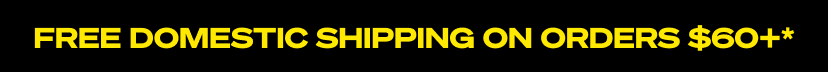 Free domestic shipping on orders $60+