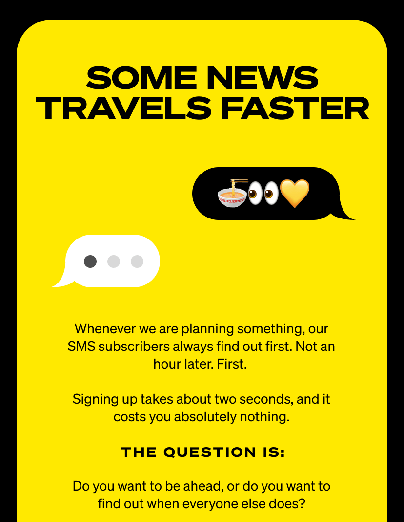 Some news travels faster