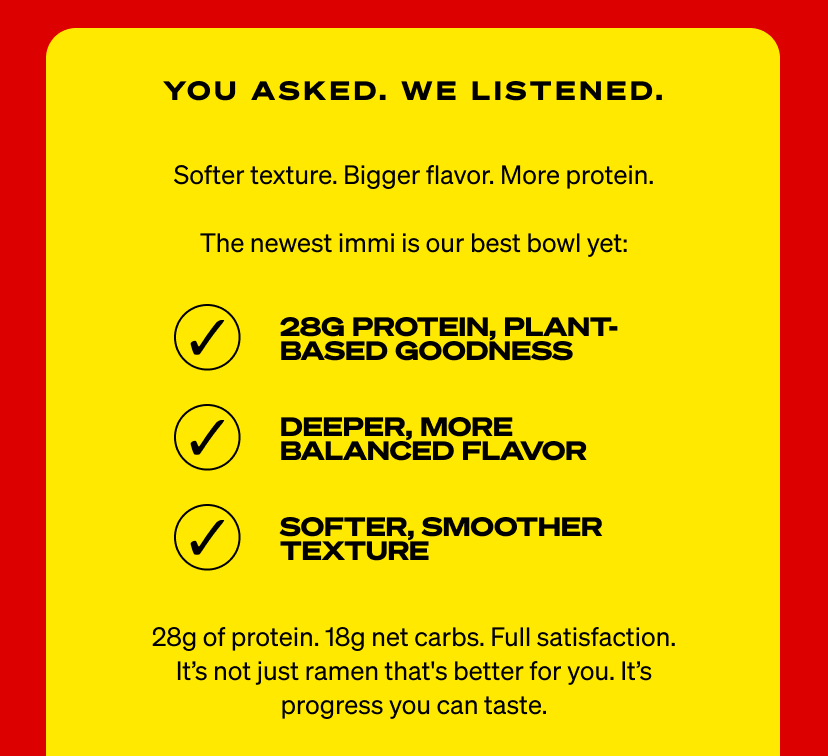 You asked, we listened.