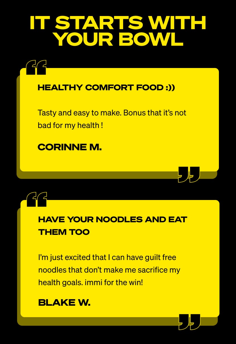 It starts with your bowl!