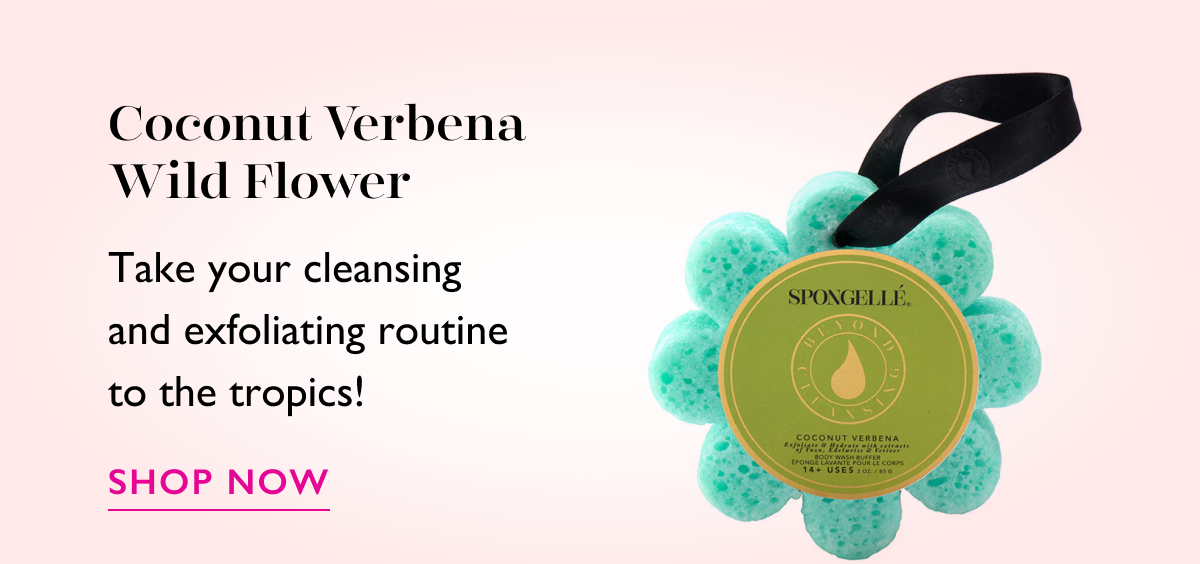 Coconut Verbena Wild Flower | Take your cleansing and exfoliating routine to the tropics!  | SHOP NOW
