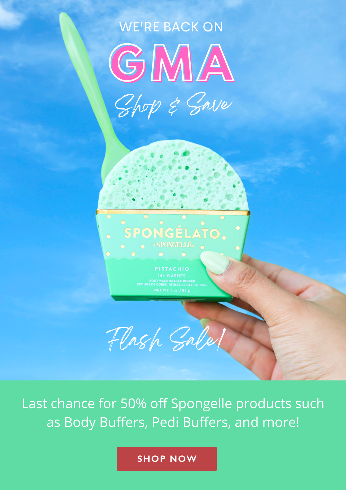 We're back on GMA! Shop & Save.