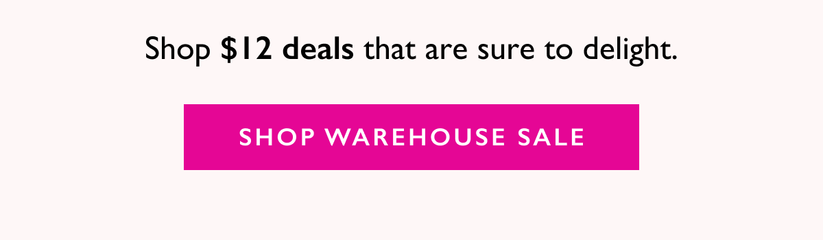 SHOP WAREHOUSE SALE