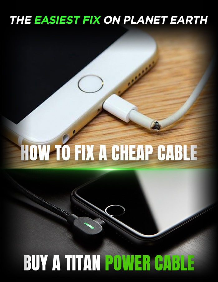 The easiest fix for a broken cable 💡 Titan Power Plus
