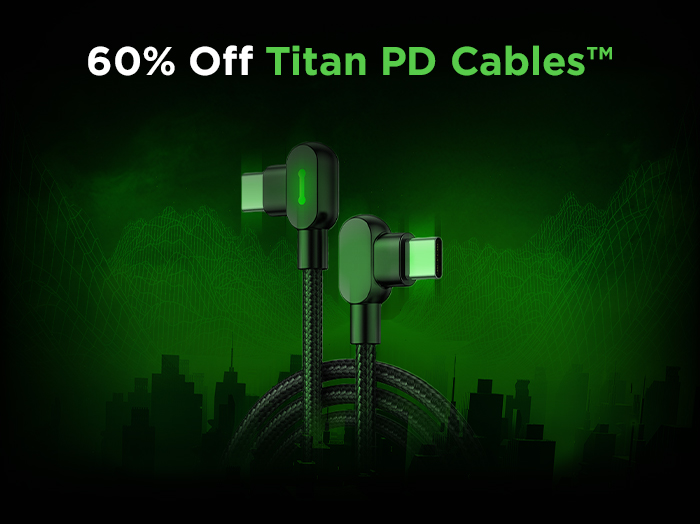 Buy 3 Get 2 FREE On Titan Smart Cables™ Titan Power Plus