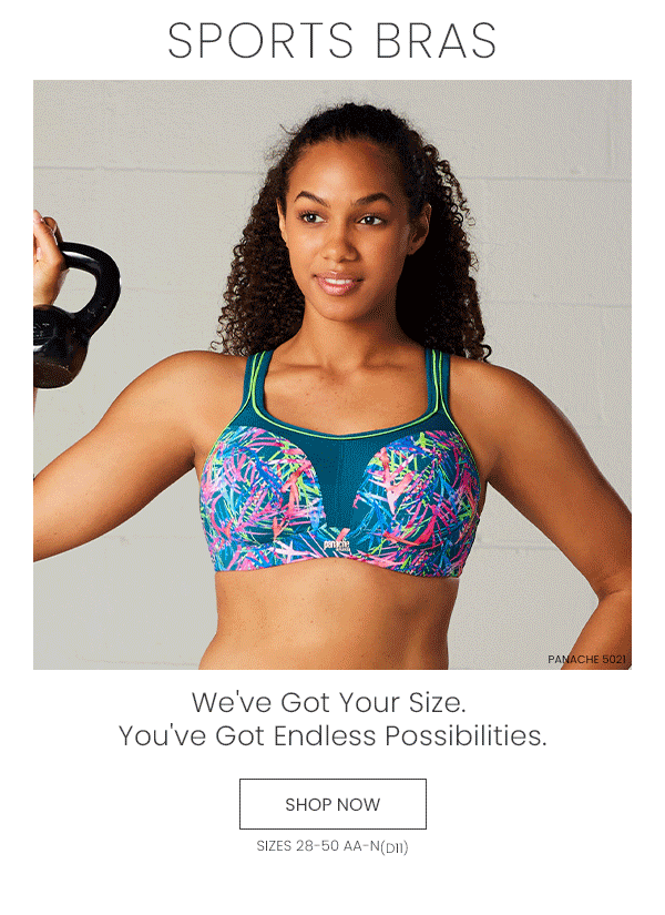 Sports Bras We've Got Your Size. Her Room