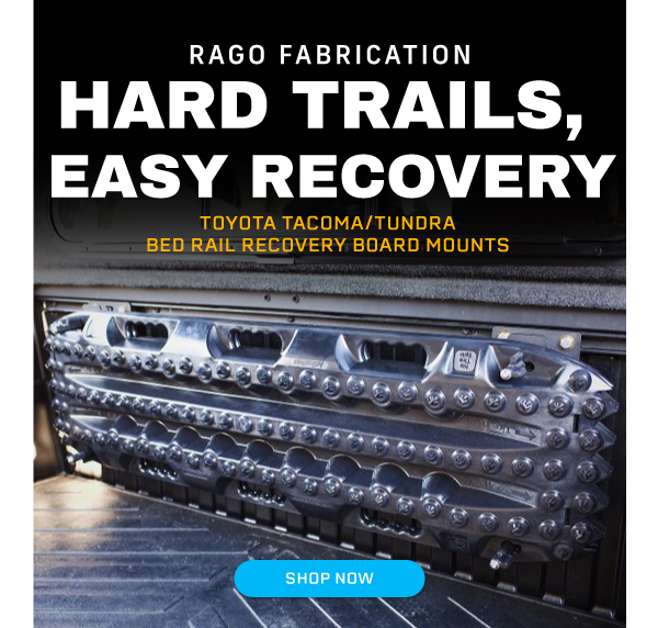 Hard trails, easy recovery Rago Fabrication