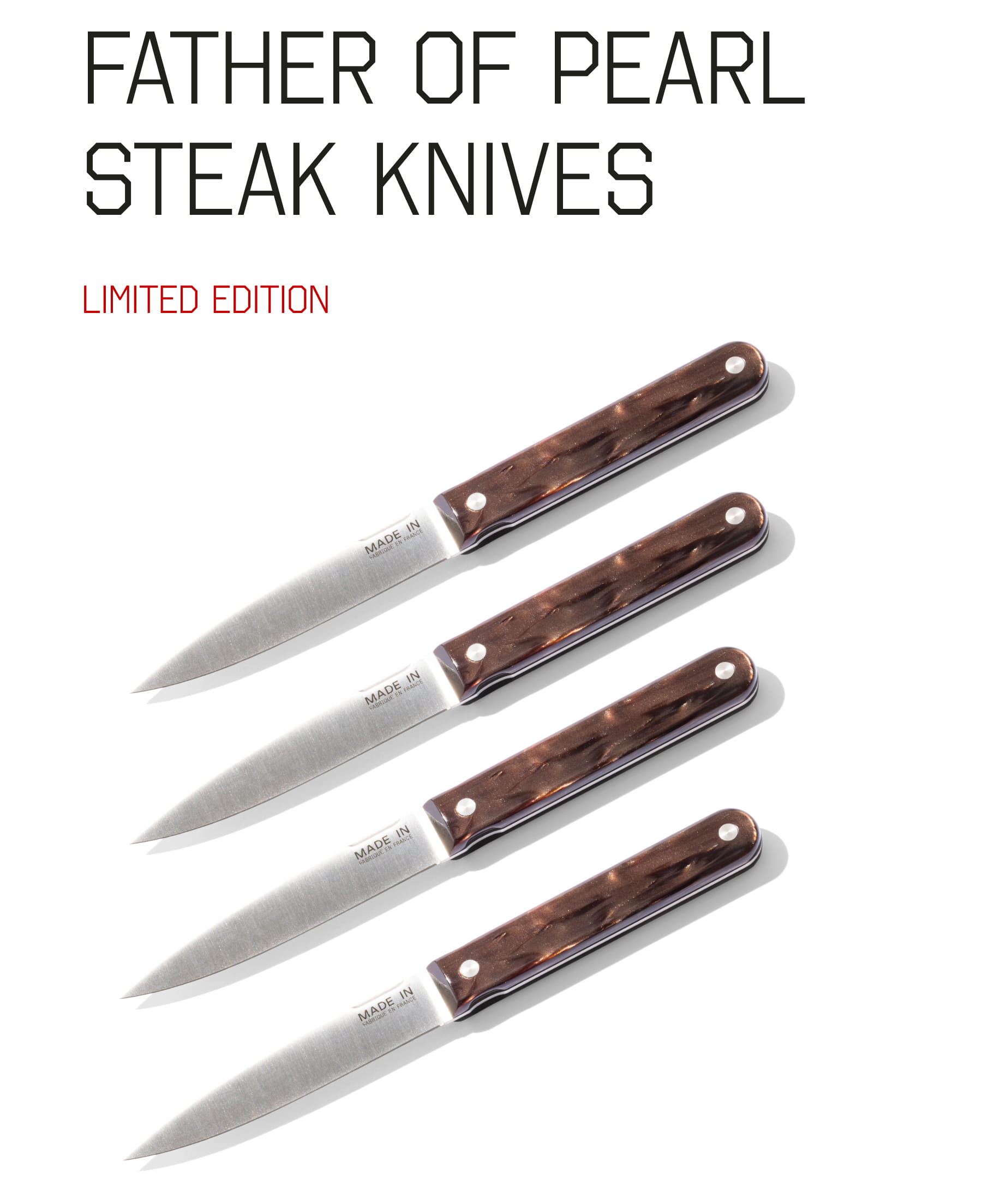 Father of Pearl Steak Knives | Shop Specialty Knives