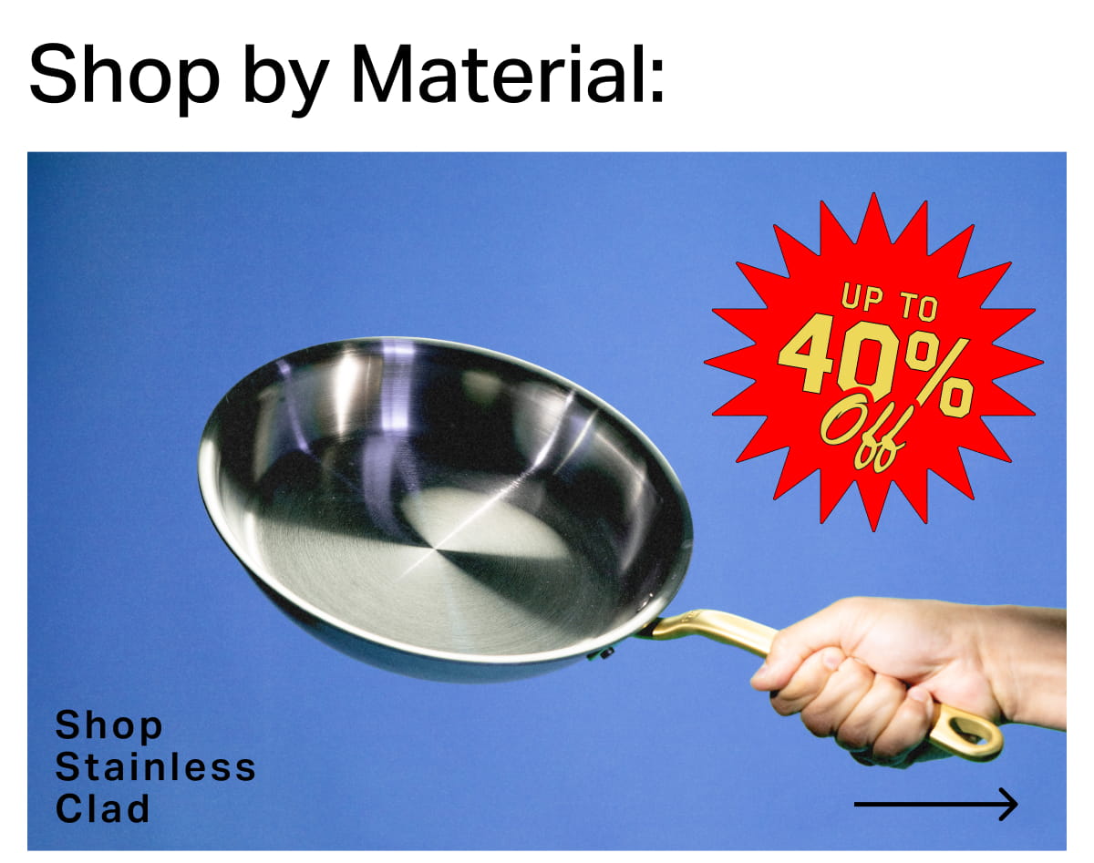 Shop by Material. Up to 35% off. Image of Stainless steel pan