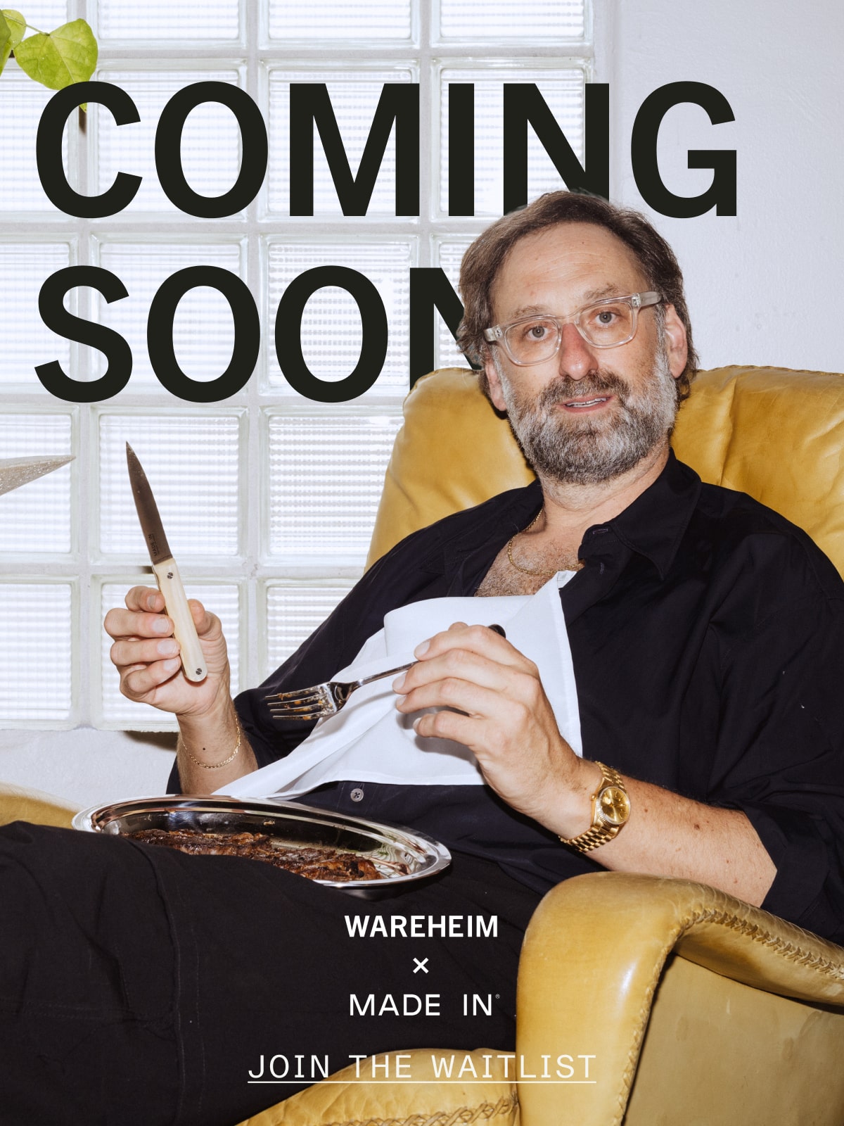 COMING SOON - Wareheim x Made In - JOIN THE WAITLIST COMING SOON - Wareheim x Made In - JOIN THE WAITLIST