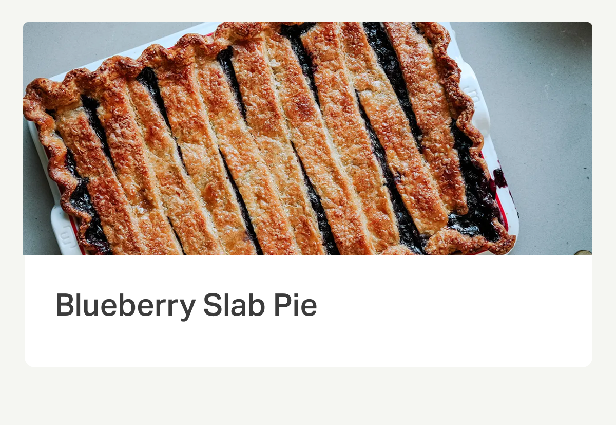 Blueberry Slab Pie