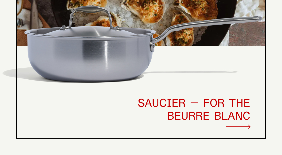 Saucier — for the beurre blanc
