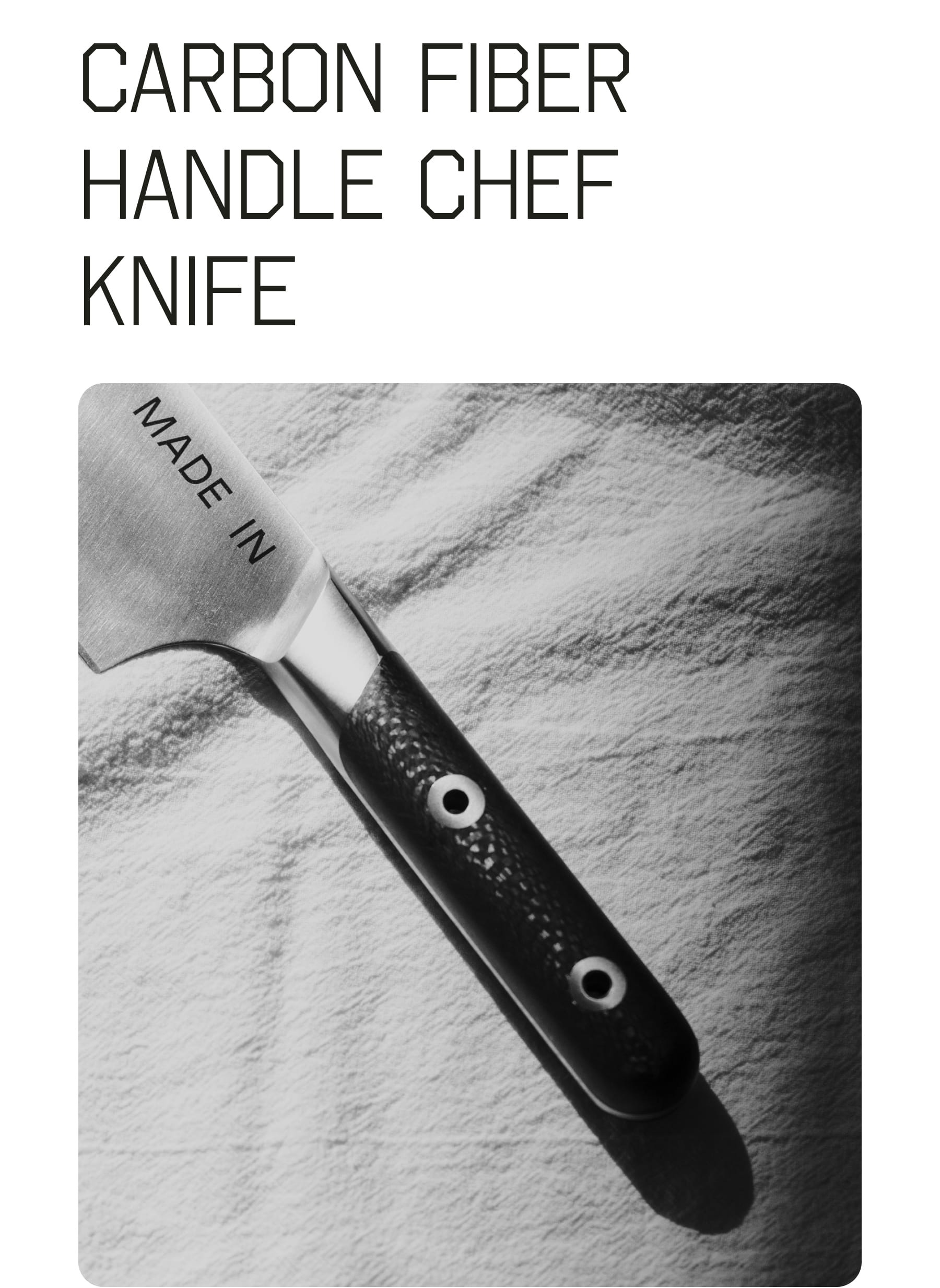 Carob Fiber Handle Chef Knife | Shop Specialty Knives