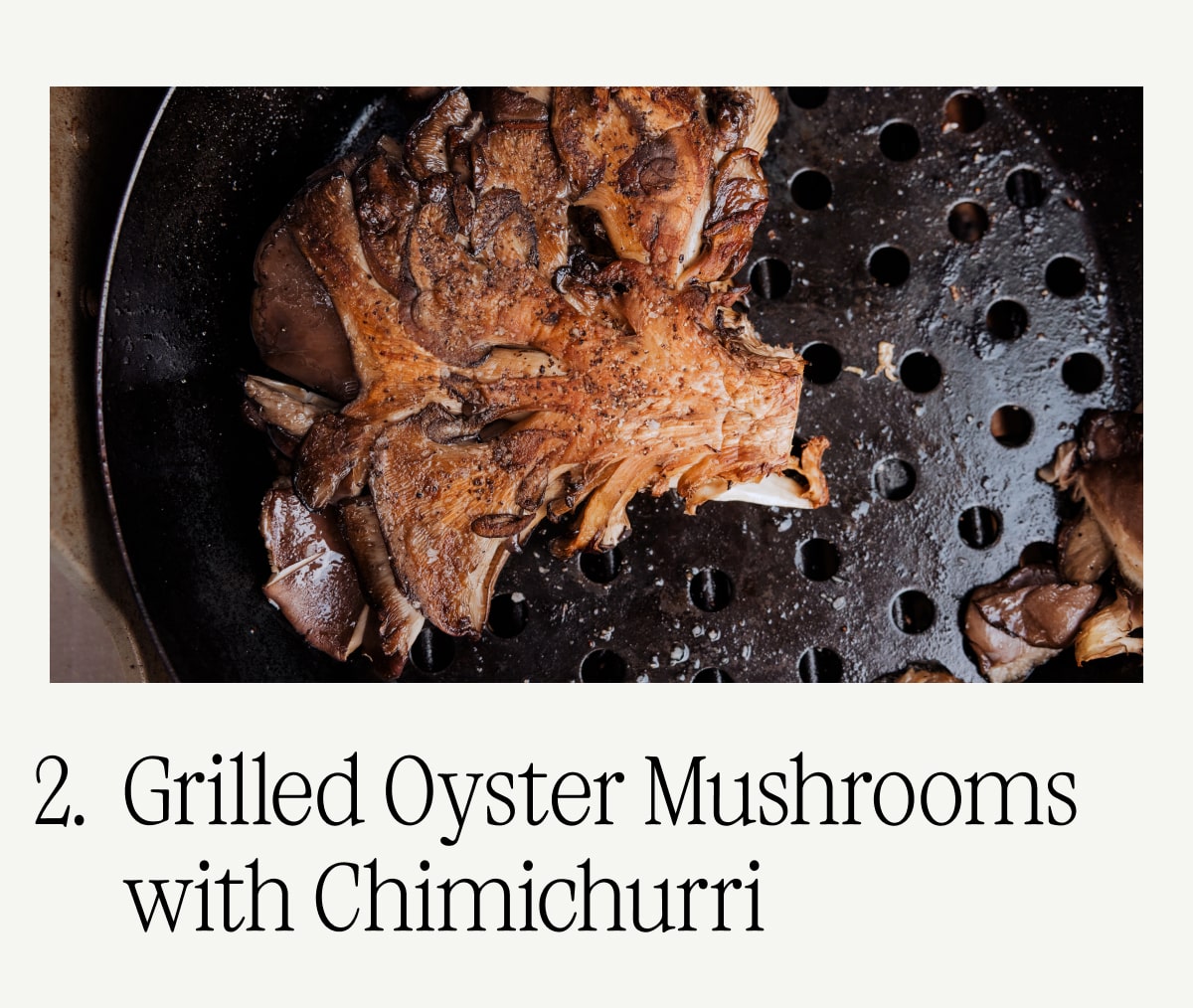 Grilled Oyster Mushrooms with Chimichurri