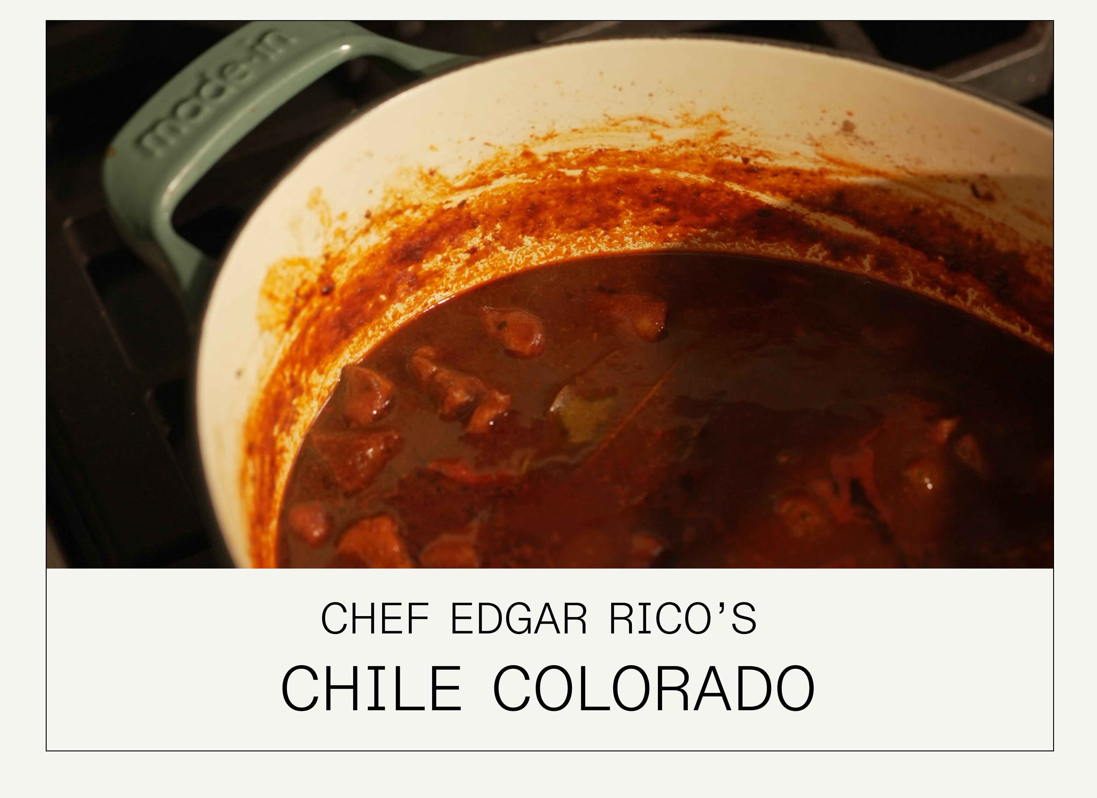 Chef Edgar Rico's Chile Colorado Recipe Chef Edgar Rico's Chile Colorado Recipe