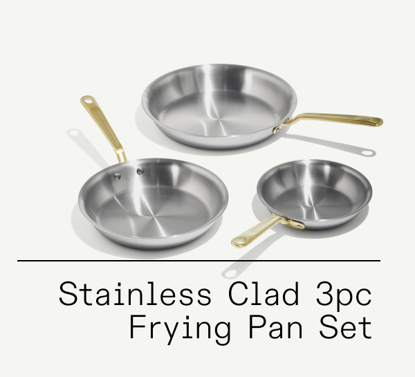 STAINLESS CLAD 3PC FRYING PAN SET