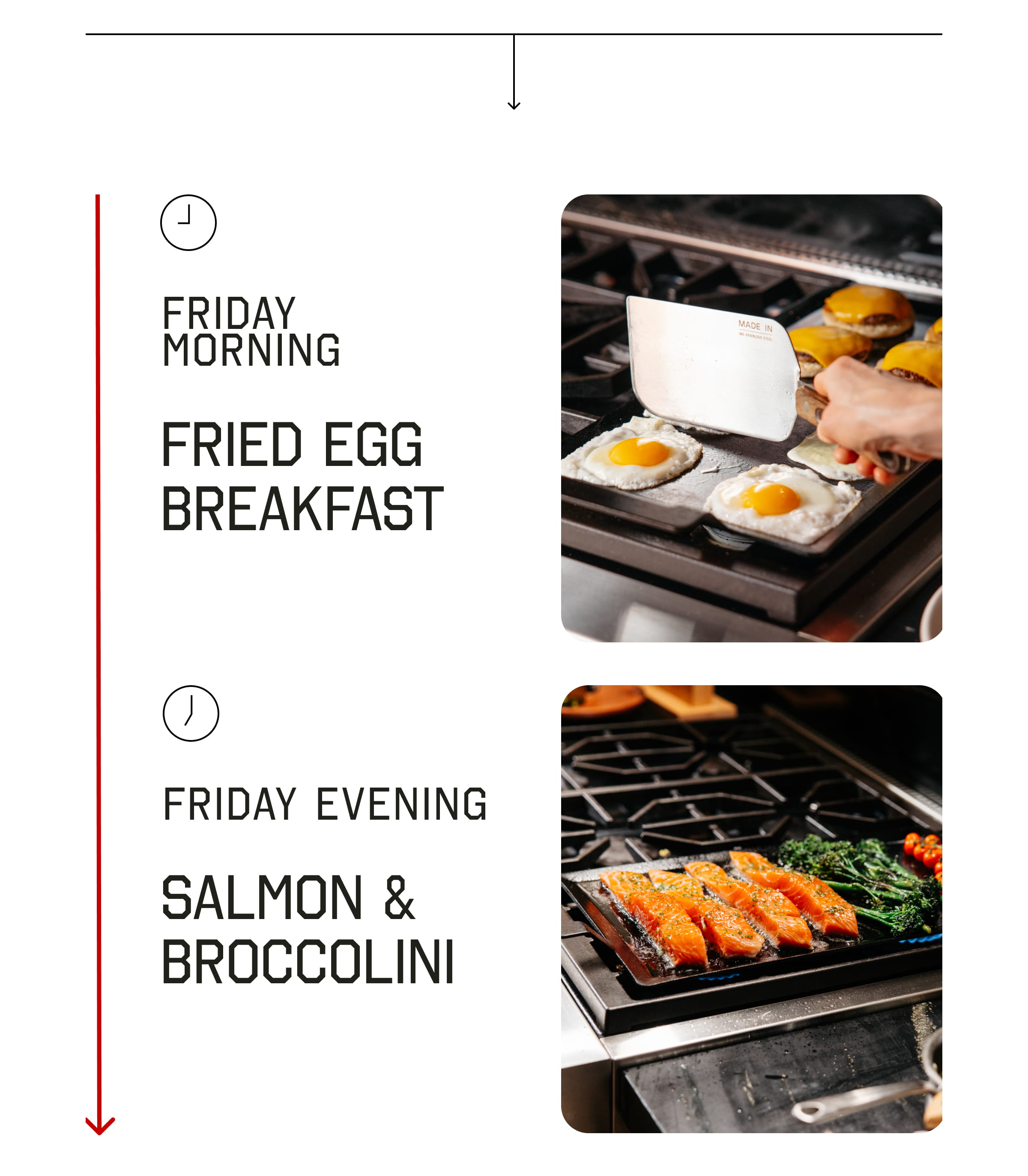 A weekend cooking with the griddle