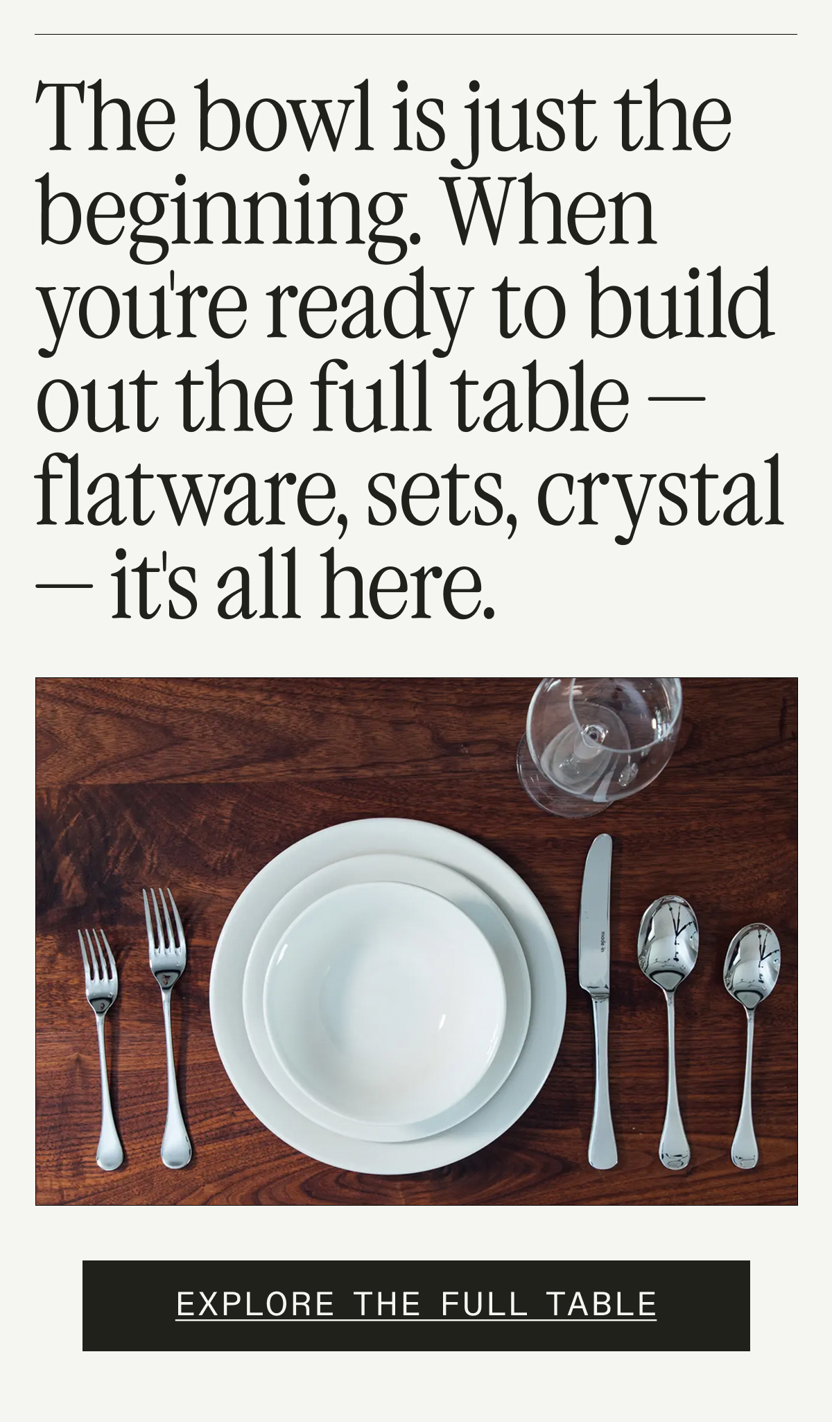 Why Our Plateware Holds Up. Crafted in Stoke-on-Trent, England (home of the world's best china since the 1600s). Fully glazed for scratch-proof stackability. Unrivaled beauty + chip resistance for everyday use. SHOP THE ENTRÉE BOWL