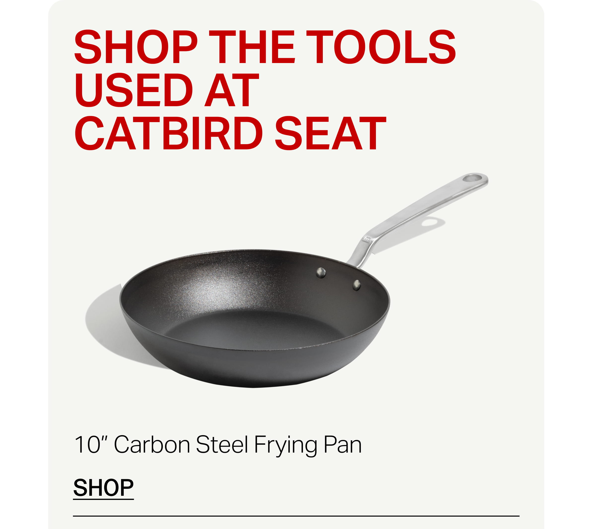 SHOP 10" CARBON STEEL FRYING PAN
