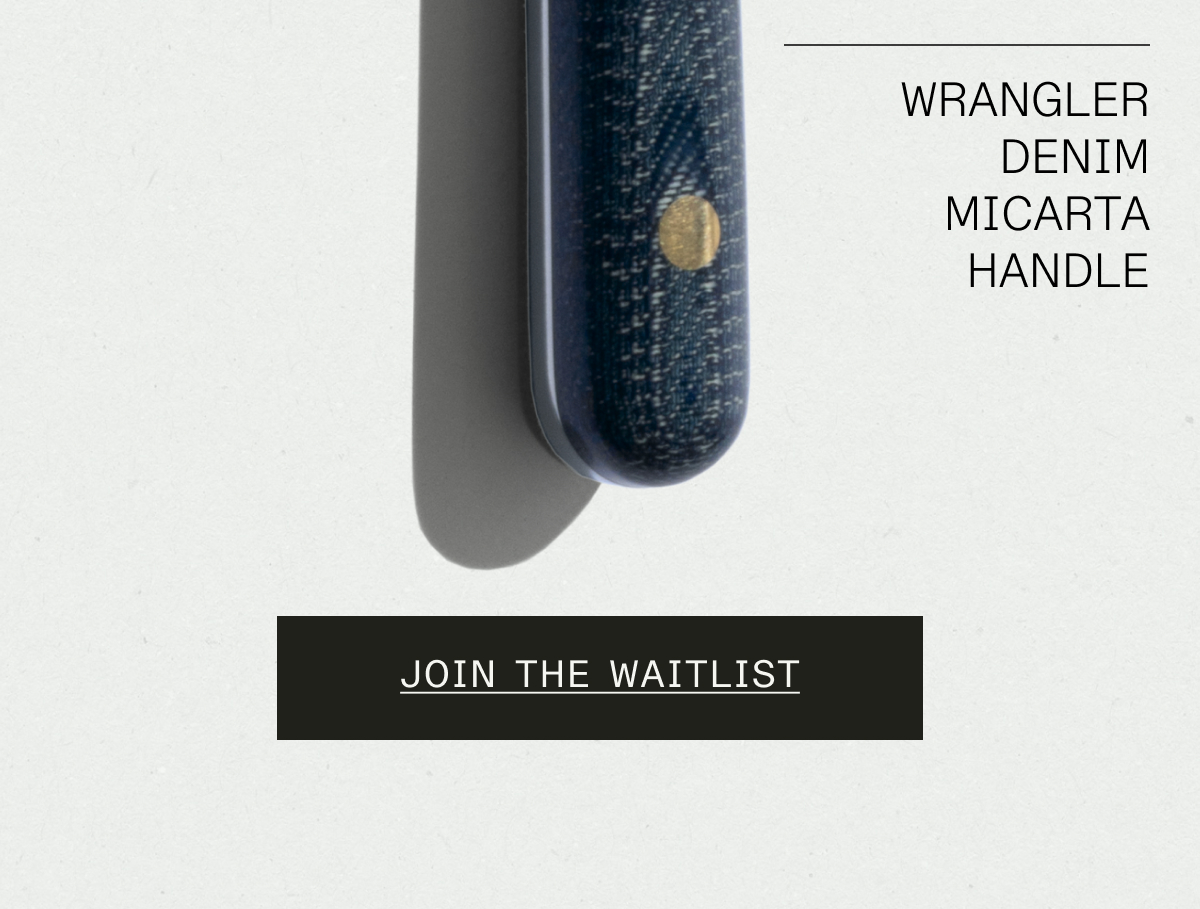 wrangler denim micarta handle. DON'T MISS YOURS!