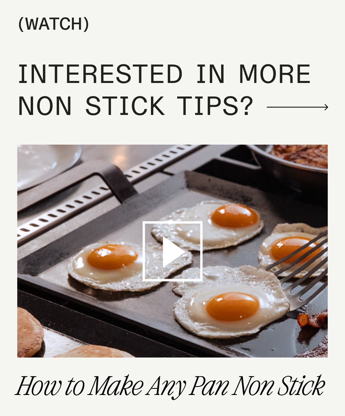 (WATCH) Interested in More Non Stick Tips? How to Make Any Pan Non Stick