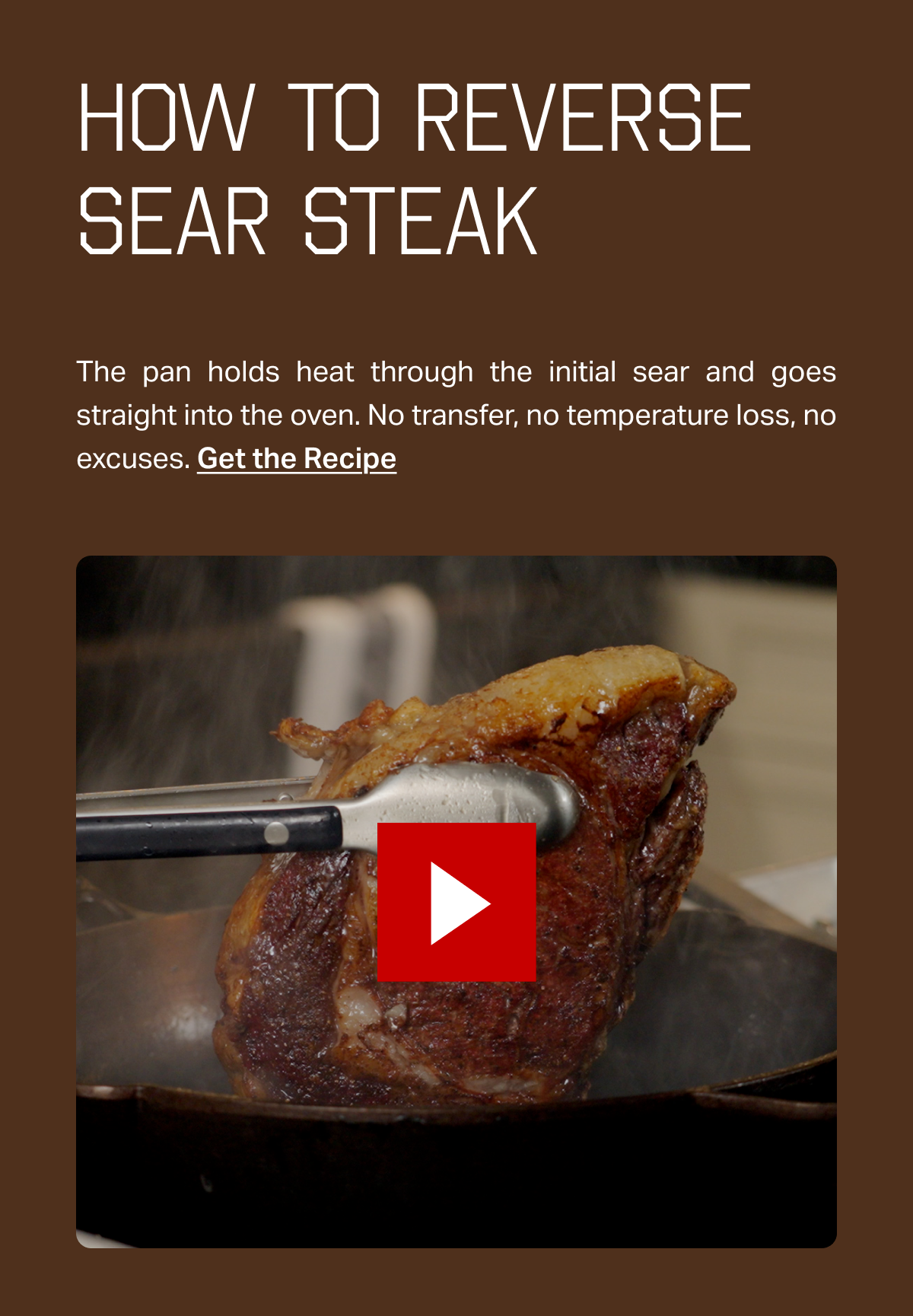 WATCH HOW TO REVERSE SEAR A STEAK