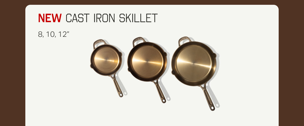 New Cast Iron Skillet. 8 inch, 10 inch, 12 inch