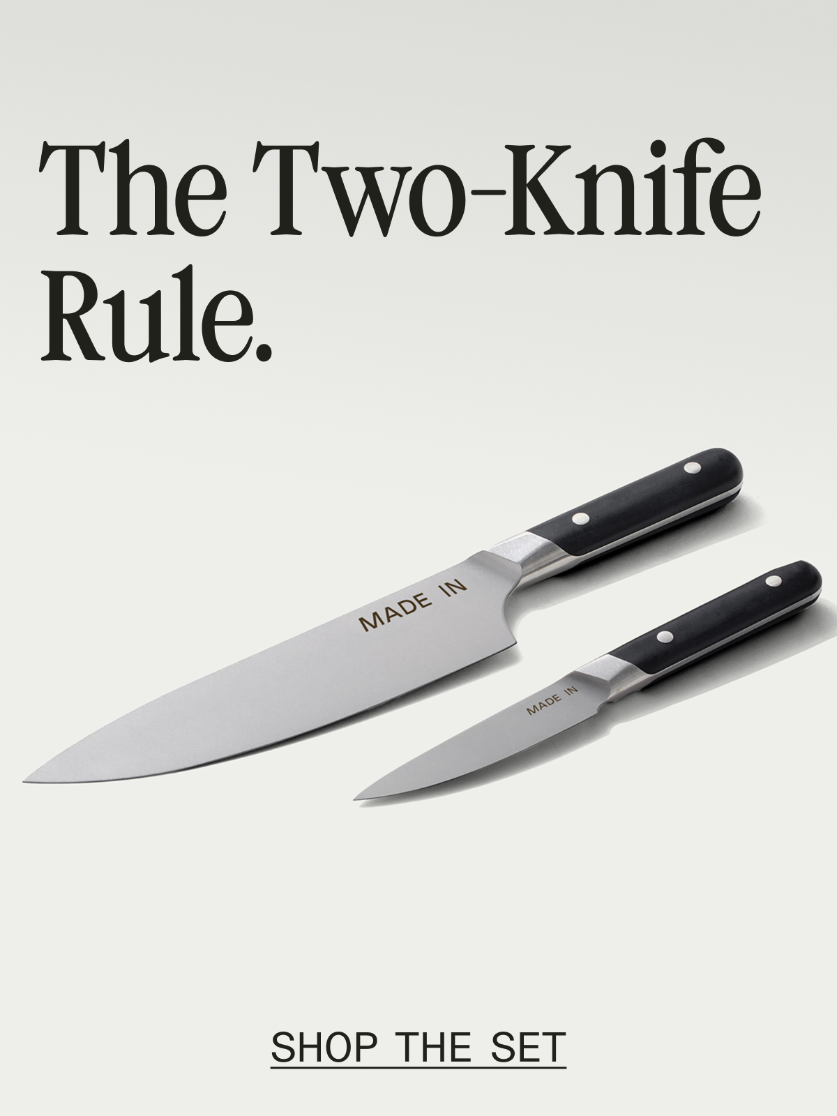 Two Knives. One Complete System. Shop the Set
