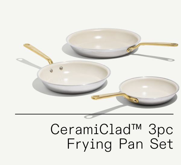 CERAMICLAD 3PC FRYING PAN SET