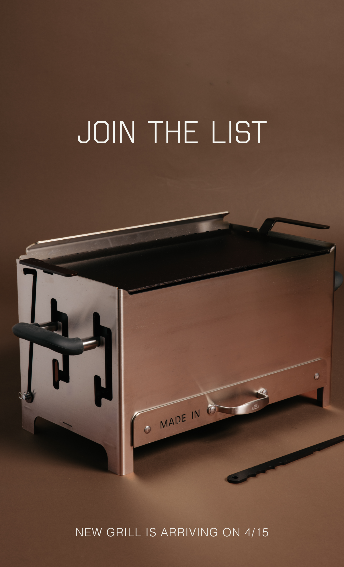 THE GRILL IS LAUNCHING ON 4/15
