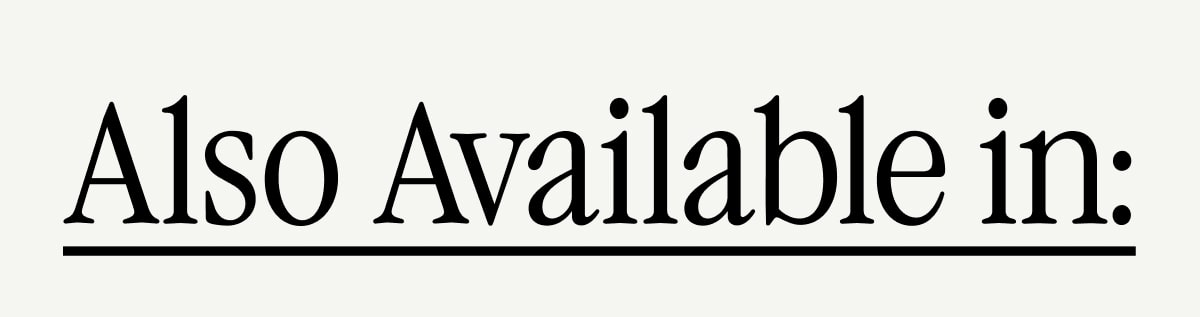 Also Available in: Also Available in: