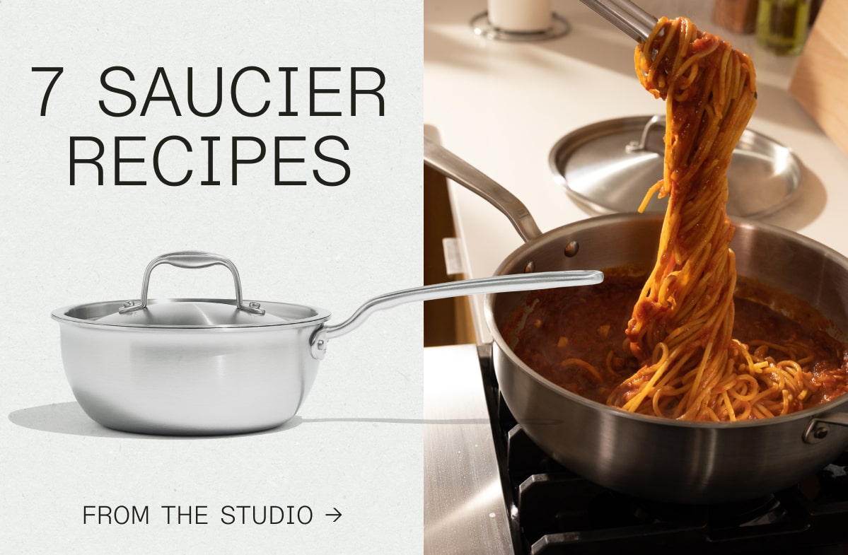 7 SAUCIER RECIPES - FROM THE STUDIO