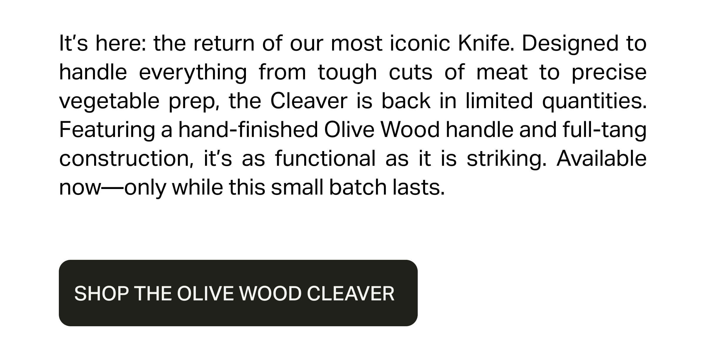 Shop The Oliver Wood Cleaver