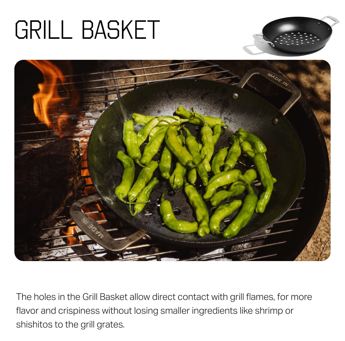 The Grill Basket Allows For More Flavor - Shop Grill Basket