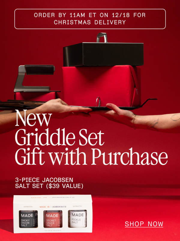 NEW GRIDDLE SET GIFT WITH PURCHASE