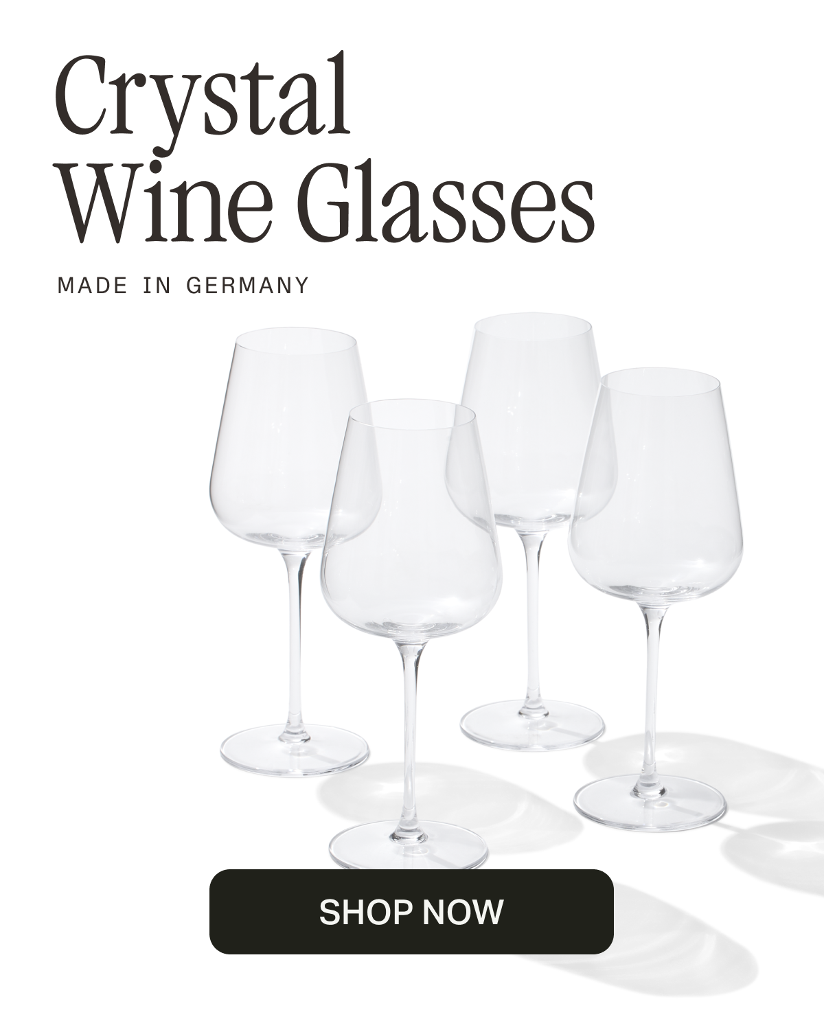 CRYSTAL WINE GLASSES
