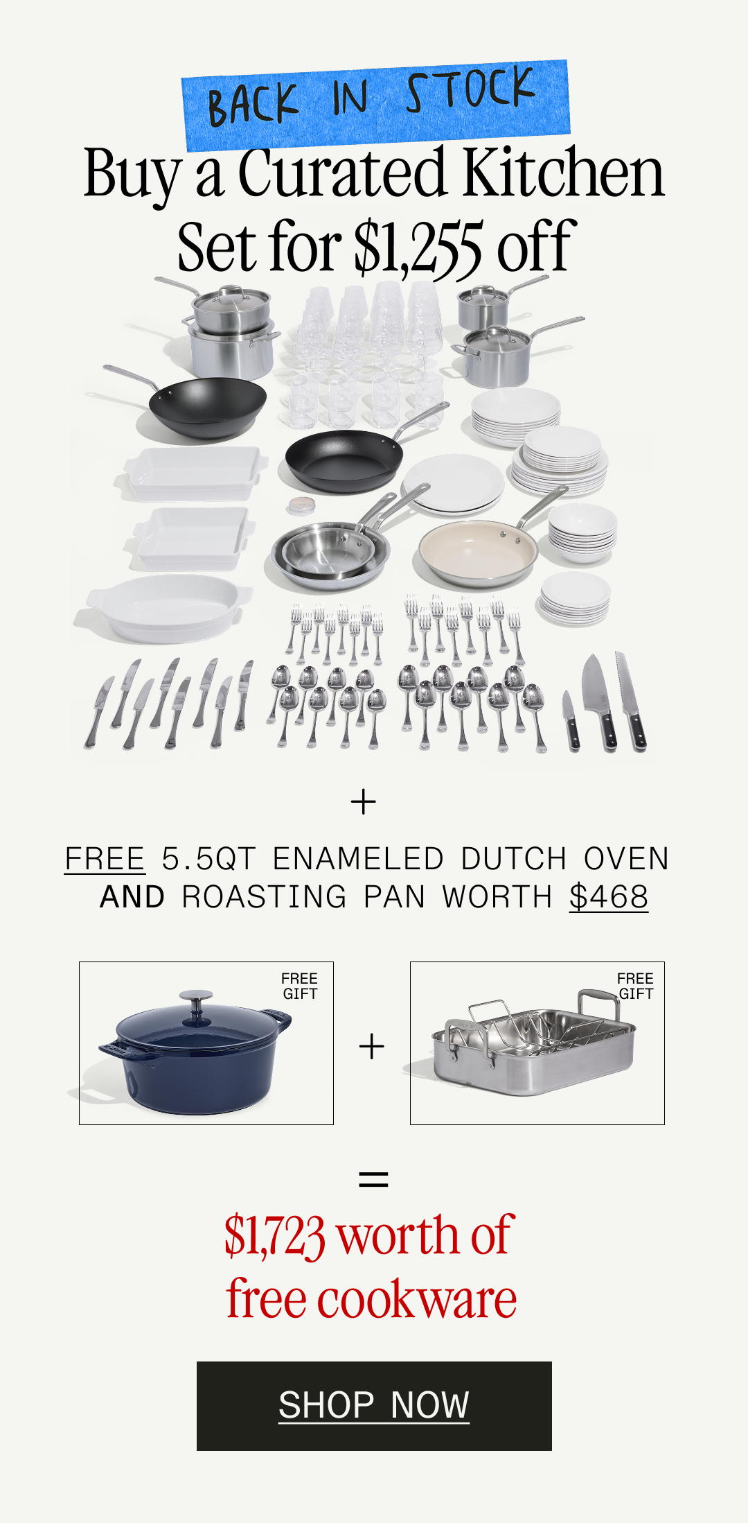 BACK IN STOCK - CURATED KITCHEN SET
