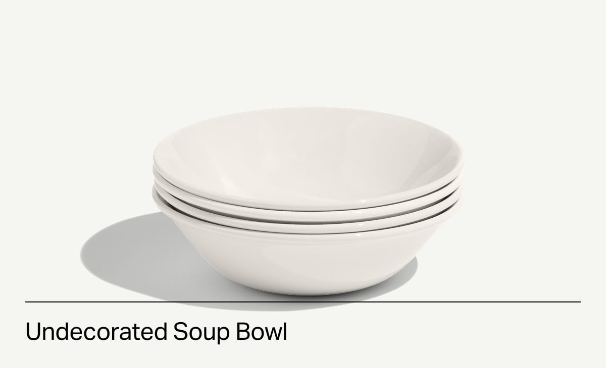 Undecorated Soup Bowl