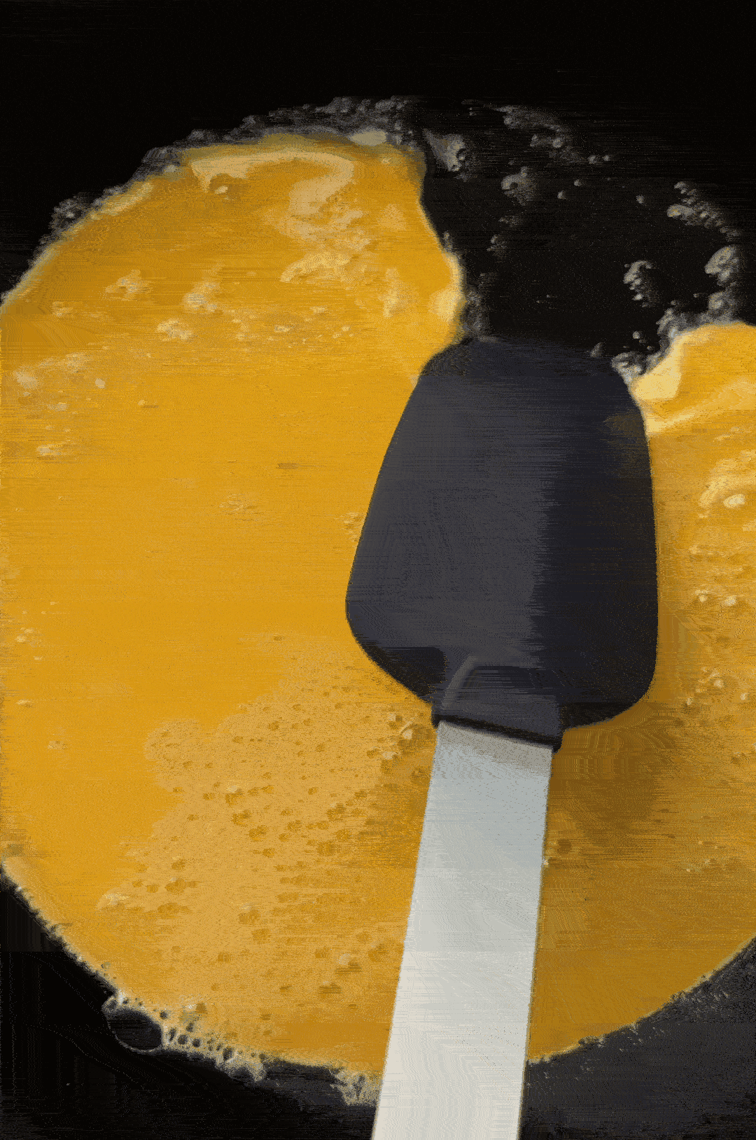 Scrambled eggs in Carbon Steel Pan