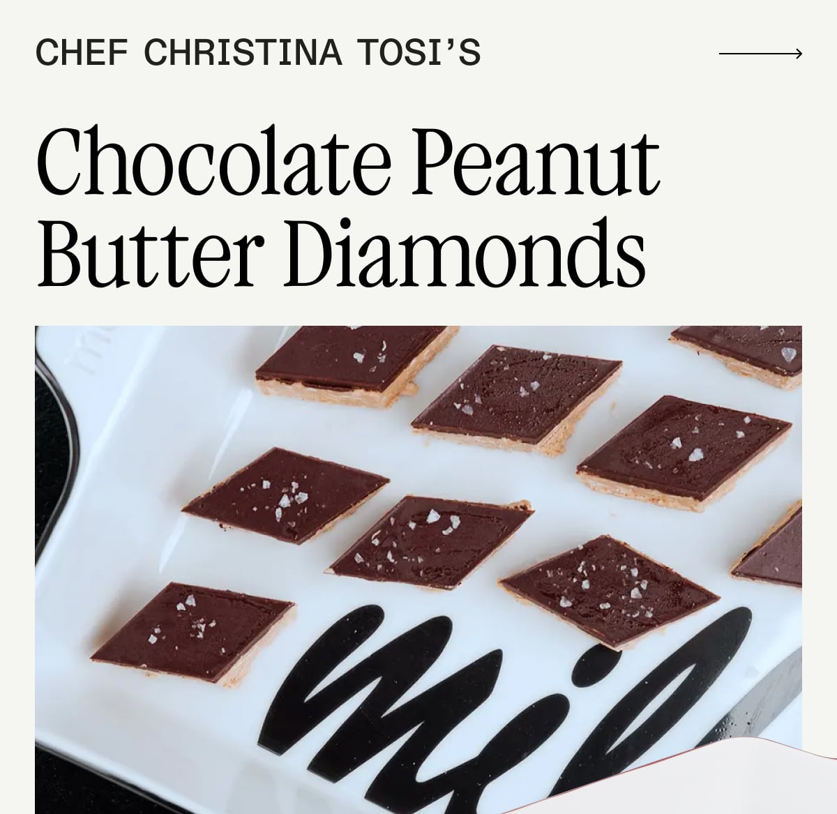 Chef Christina Tosi's Chocolate Peanut Butter Diamonds