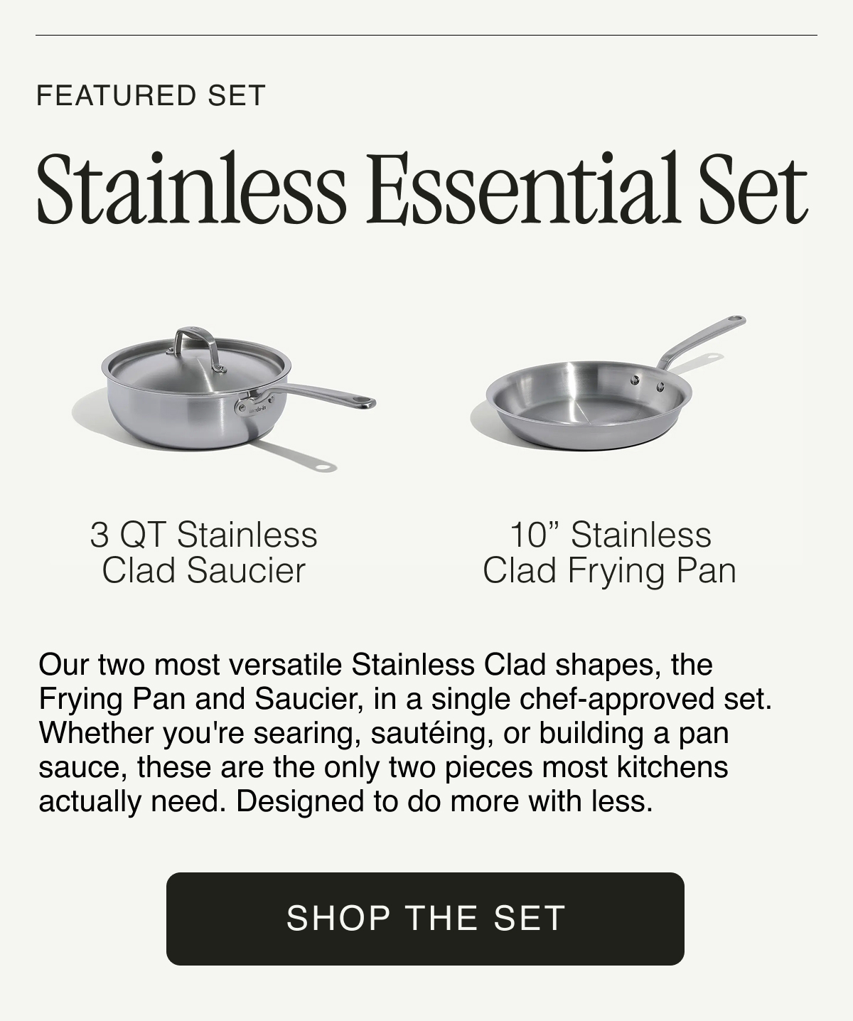 Featured Set - Stainless Essential Set - Shop The Set