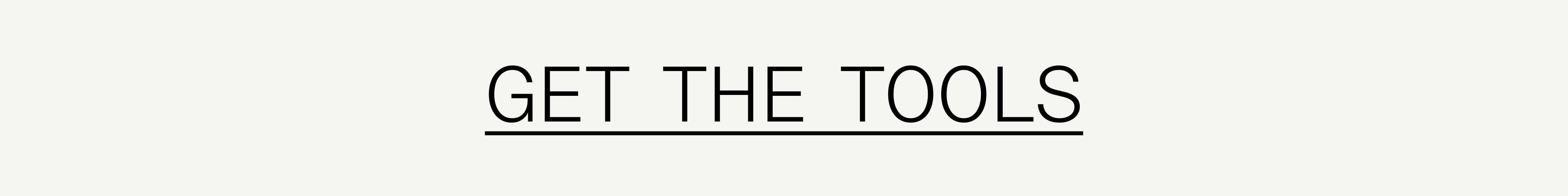 Get the Tools Get the Tools