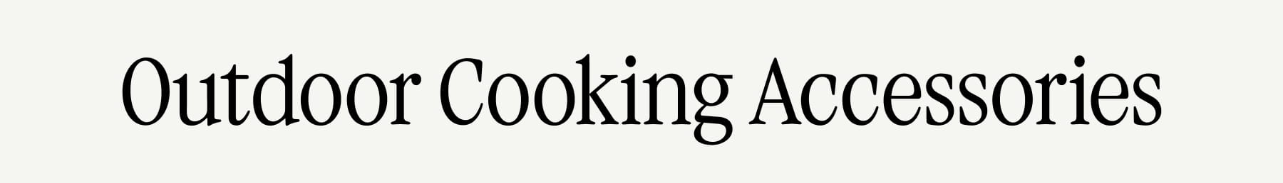 Outdoor Cooking Accessories