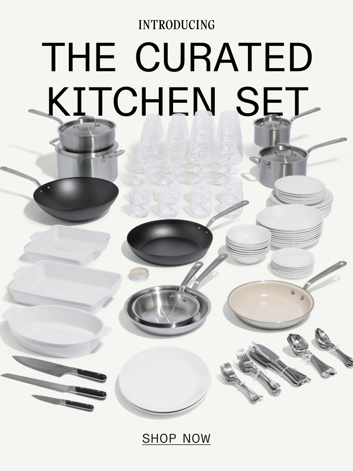 INTRODUCING THE CURATED KITCHEN SET