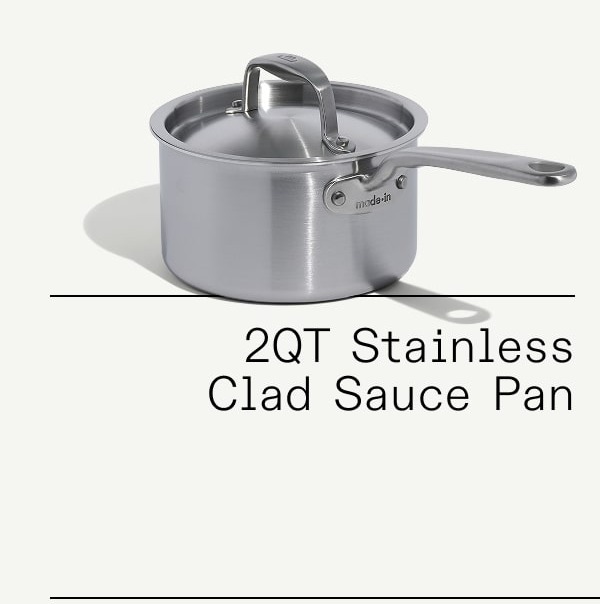 2QT Stainless Clad Sauce Pan