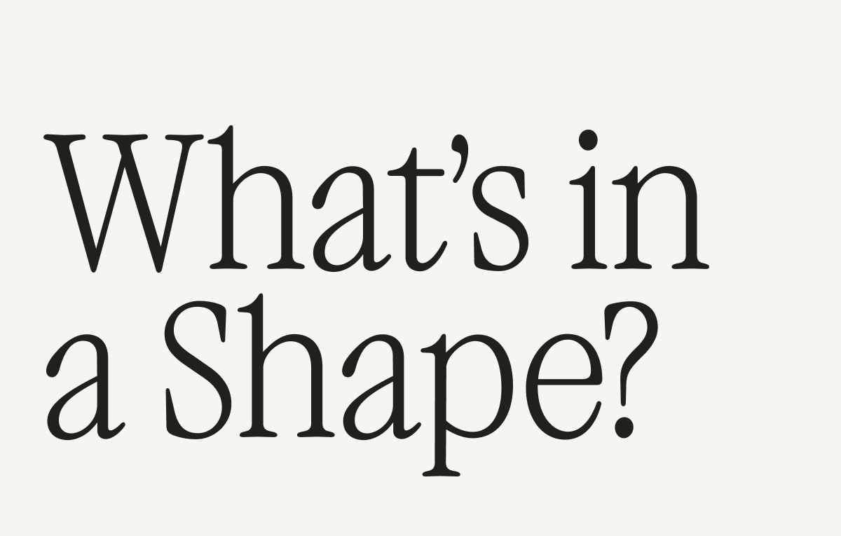 What's in a Shape?