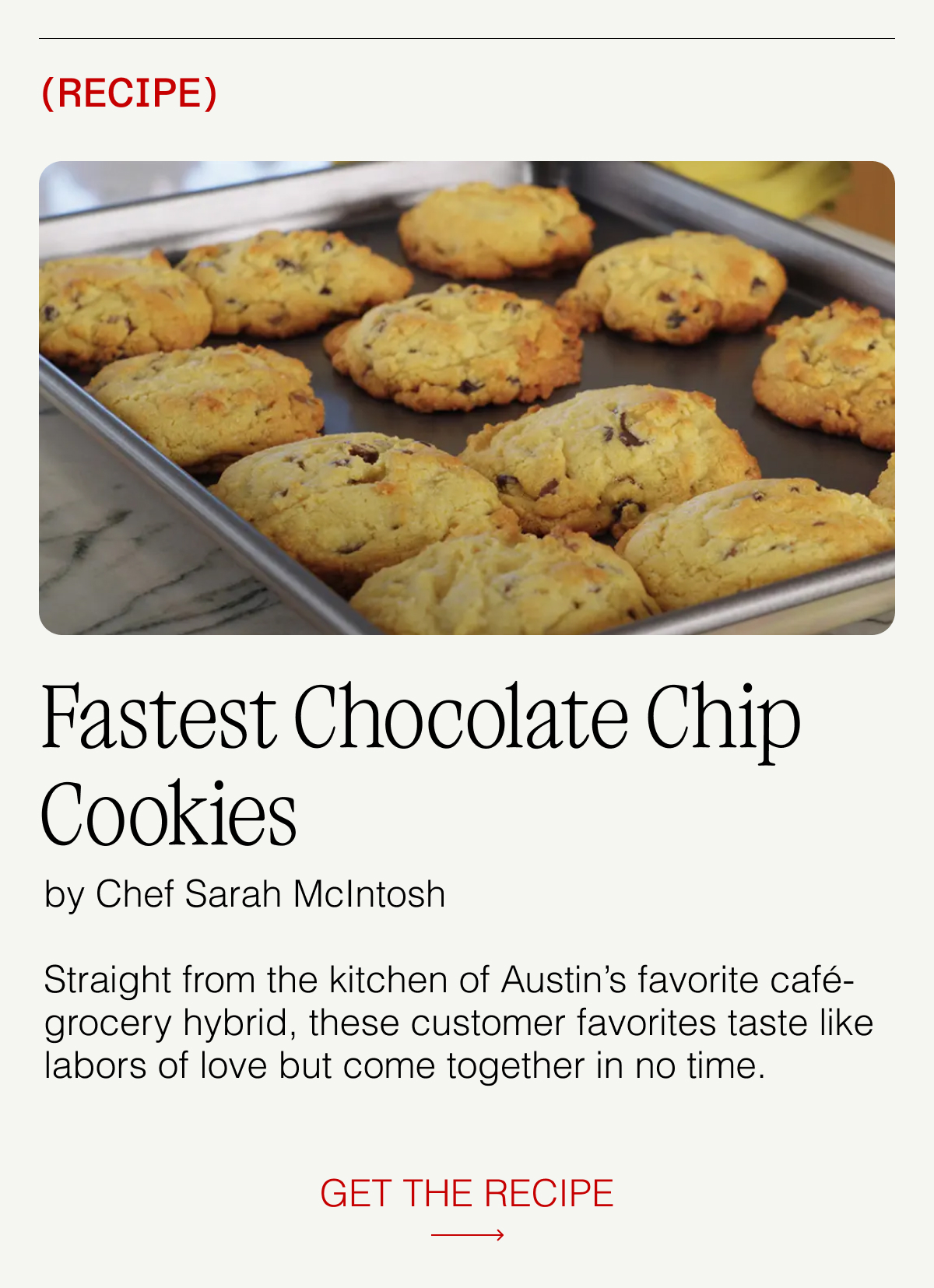 FASTEST CHOCOLATE CHIP COOKIES